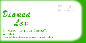 diomed lex business card